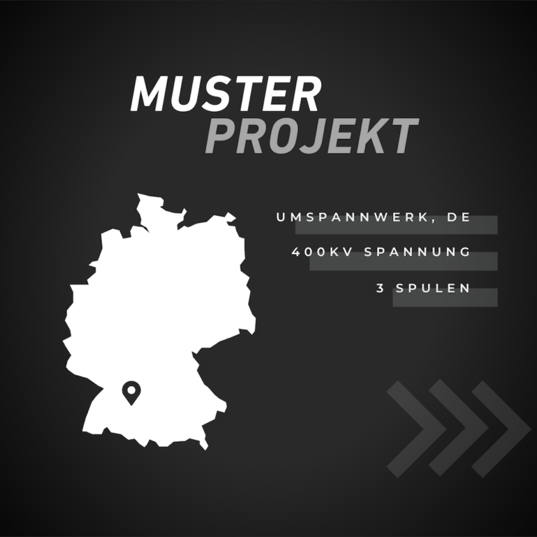 Karte von Deutschland mit Projektinformationen